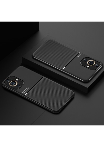 Huawei Nova 11 Kılıfı, Şık Moire Gömülü Demir Plaka Halkasız Braketli Telefon Kılıfı-Kırmızı (Yurt Dışından) indirimleri
