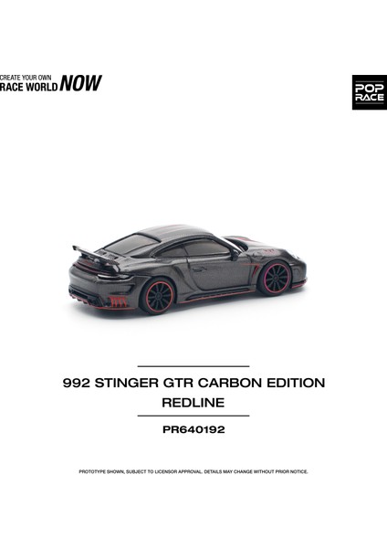 1:64 992 Stinger Gtr Carbon Edition Redline – Karbon Desenli Diecast Model Araba fiyatları