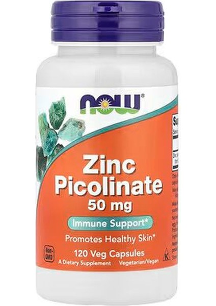 , Zinc(Çinko) Picolinate, 50 Mg, 120 Veg Caps
