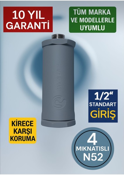 Şofben ve Kombi Uyumlu 1/2 Manyetik Kireç Önleyici