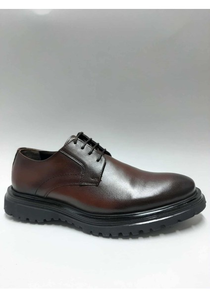 Hakiki Deri Hafif Eva Tabanlı Taba Rengi Bağcıklı Rahat Klasik Erkek Ayakkabı C-45111179ZYBK fiyatları