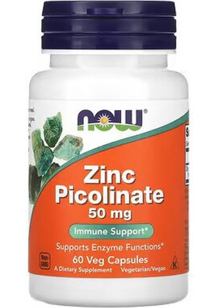 , Zinc(Çinko) Picolinate, 50 Mg, 60 Veg Caps