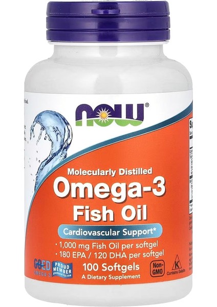 Omega 3 Fish Oil 100 Softgels