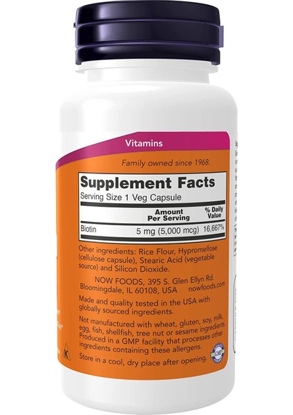 Biotin 5,000 Mcg 60 Veg fiyatları