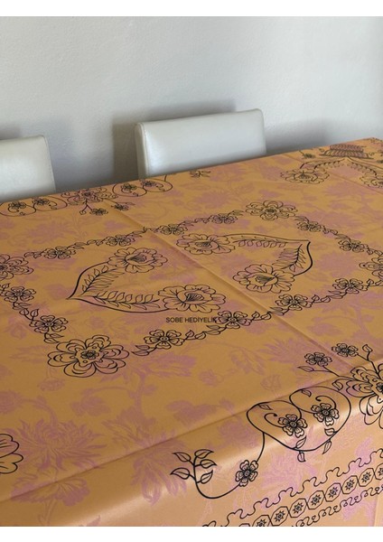 Kolay Temizlenebilir Renkli Çiçek Desenli Dikdörtgen Masa Örtüsü 220X150 cm – Şık, Lüks ve Çeyizlik Model modelleri