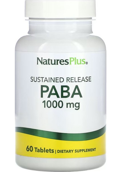Sustained Release Paba 1,000 Mg 60 Tablet