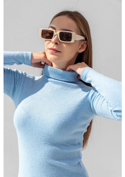 Kadın Pamuklu Balıkçı Yaka Kaşkorse Şardonlu Fitilli Slimfit Kazak Body Standart fiyatları