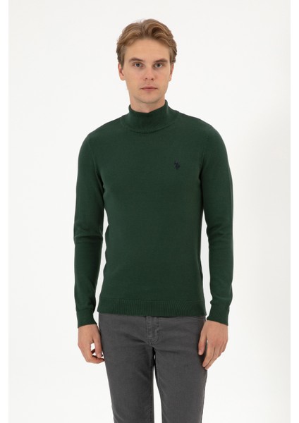 Erkek Koyu Yeşil Kazak /triko 50313712-VR079