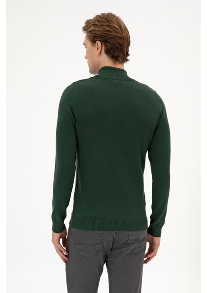 Erkek Koyu Yeşil Kazak /triko 50313712-VR079 indirimleri