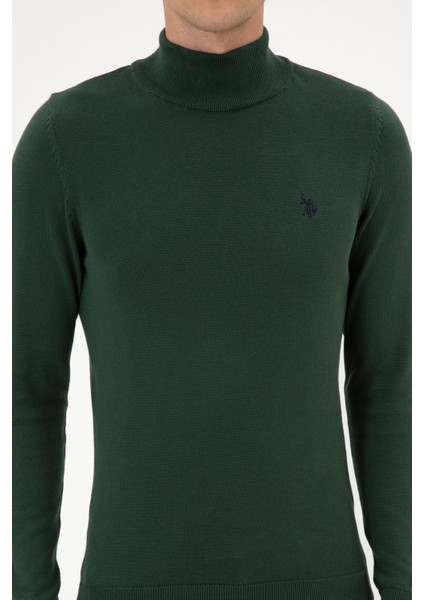 Erkek Koyu Yeşil Kazak /triko 50313712-VR079