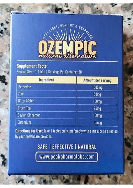 Natural Berberine+Zinc+Green Tea+Bitter Melon Appetite Control 30 Caps fırsatları