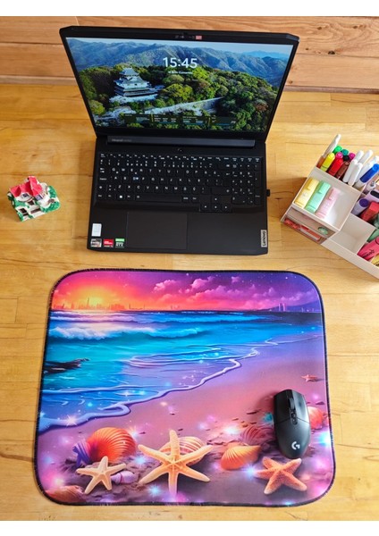 55X45 cm Deniz Yıldızı Kaydırmaz Taban Speed Yüzey Oyuncu Mouse Pad Gaming Pad