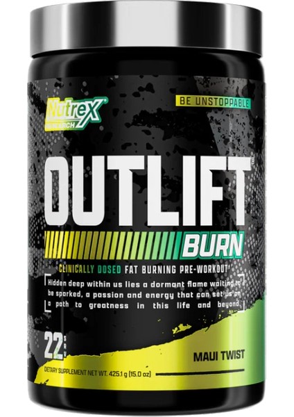 Outlift Burn Clinically Dosed Fat Burning Preworkout