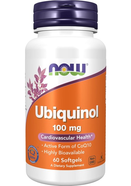 Ubiquinol 100 Mg High Bioavailability Koenzim COQ10 60 Softgels