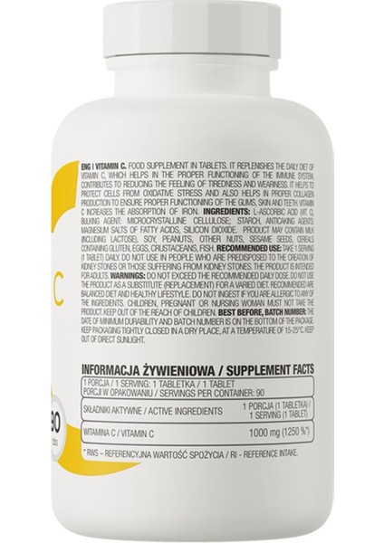 Vitamin C 1000 Mg 90 Tablet fiyatları