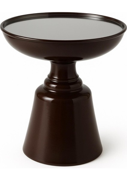 Lunara Eskitme Aynalı Oturma Odası Yan Sehpa