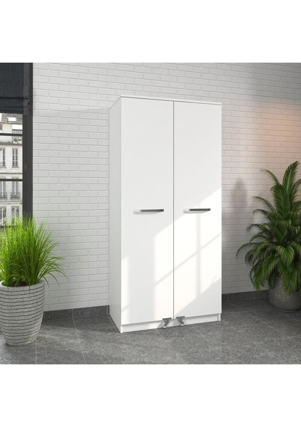 90 Derece Açılabilir 2 Kapaklı, 3 Çekmeceli, Kavanoz Raflı Kiler ve Erzak Mutfak Dolabı fırsatları