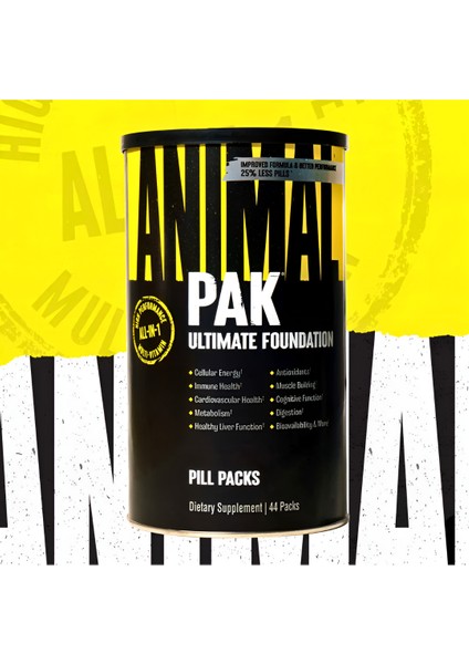 Universal Animal Pak 44 Paket - Abd Versiyon