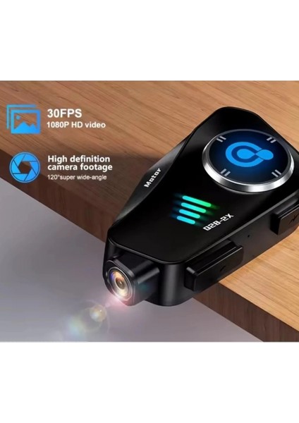 Q28 2x 2 Eşleşmeli Motosiklet Kask Bluetooth Kulaklık 1080P Kamera Su Geçirmez Intercom indirimleri