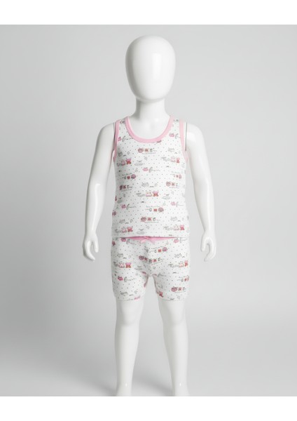 Kız Çocuk Atlet ve Boxer Takım – Rahat ve Şık Ev Giyim Seti fiyatları