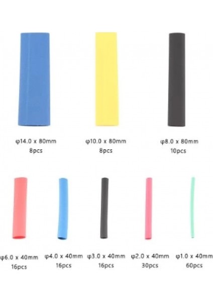 164 Parça Set Isıyla Daralan Makaron Kablo Koruyucu Kılıf (4887) indirimleri