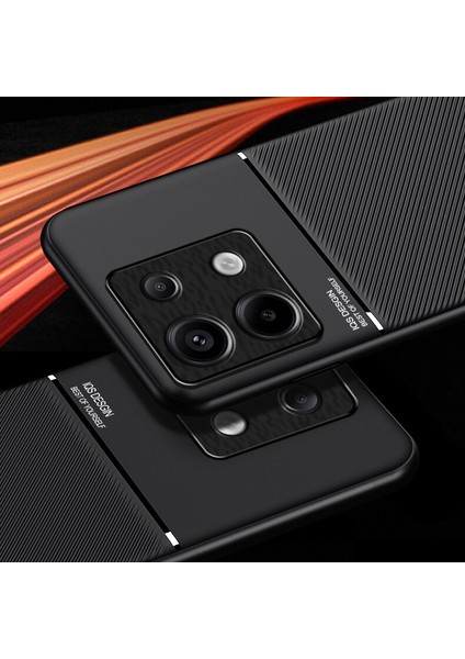Xiaomi Redmi Note 13 Pro Plus Kılıfı, Şık Moire Gömülü Demir Plaka Halkasız Braketli Telefon Kılıfı-Yeşil (Yurt Dışından) fırsatları