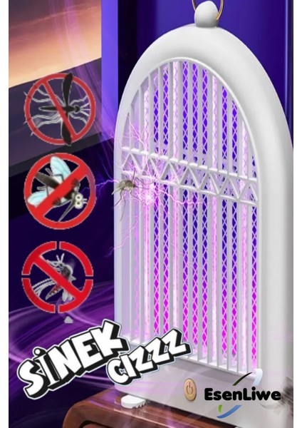 Kablosuz Type-C Şarjlı Oda Tipi Sinek Öldürücü Lamba 10W