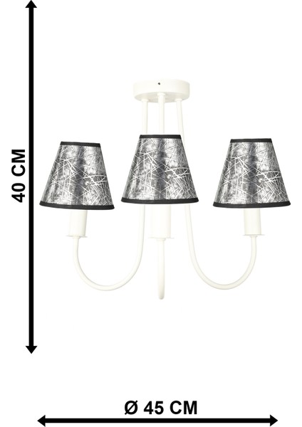 Elina 3.lü Avize Beyaz No:07 fırsatları