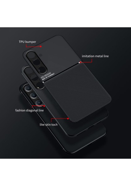 Samsung Galaxy S24 Fe 5g Kılıfı, Şık Moire Gömülü Demir Plaka Halkasız Braketli Telefon Kılıfı-Kırmızı (Yurt Dışından) fiyatları