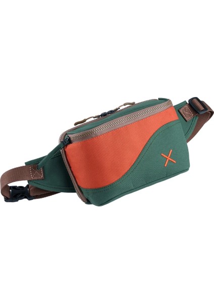 Yeşil Turuncu Kanvas Unisex Göğüs ve Bel Çantası fırsatları