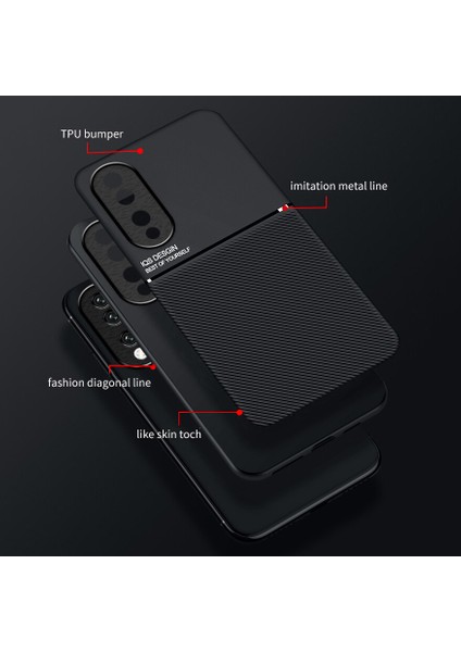 Honor 90 Pro Kılıfı, Şık Moire Gömülü Demir Plaka Halkasız Braketli Telefon Kılıfı-Siyah (Yurt Dışından) fiyatları
