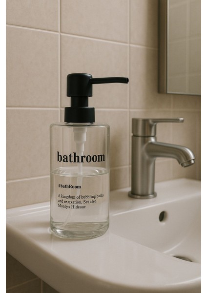 Sıvı Sabunluk Cam Şişe Premium Şık Sabun Şişesi modelleri