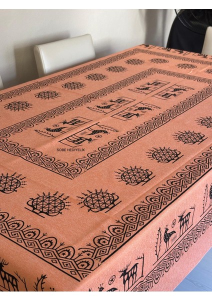 Kolay Temizlenebilir Renkli Çiçek Desenli Dikdörtgen Masa Örtüsü 220X150 cm – Şık, Lüks ve Çeyizlik Model fiyatları