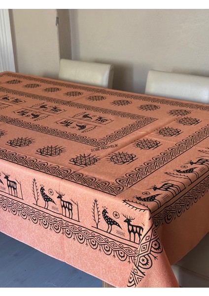 Kolay Temizlenebilir Renkli Çiçek Desenli Dikdörtgen Masa Örtüsü 220X150 cm – Şık, Lüks ve Çeyizlik Model fırsatları