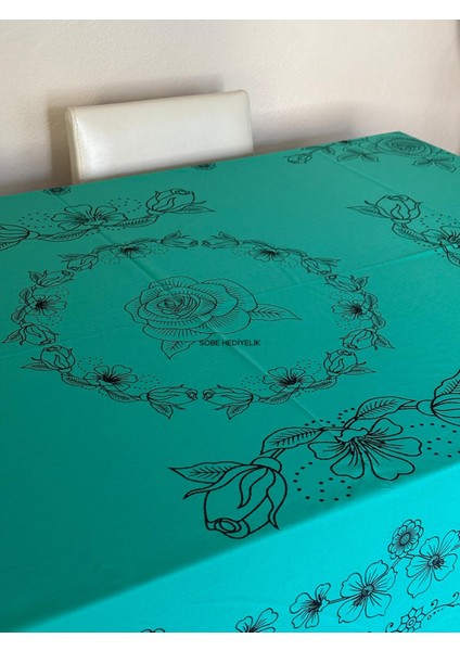 Kolay Temizlenebilir Renkli Çiçek Desenli Dikdörtgen Masa Örtüsü 220X150 cm – Şık, Lüks ve Çeyizlik Model modelleri