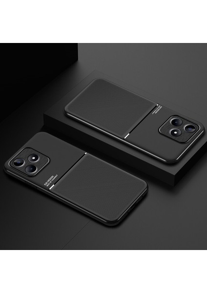 Realme C53 Kılıfı, Şık Moire Gömülü Demir Plaka Halkasız Braketli Telefon Kılıfı-Siyah (Yurt Dışından) indirimleri