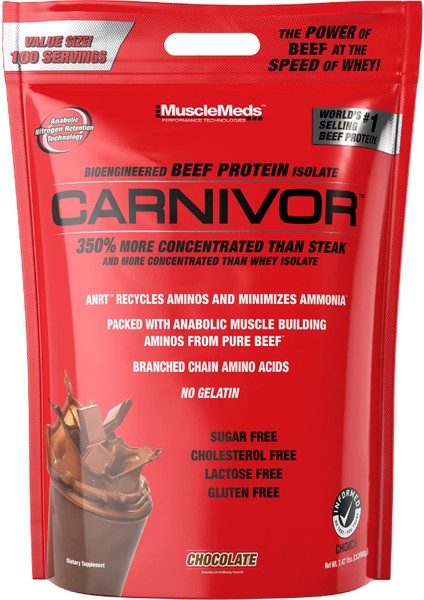 Carnivor Beef Protein Isolate Powder 3390 gr - 100 Servis