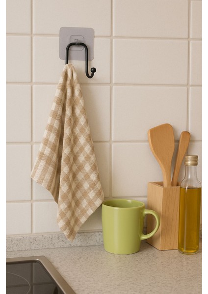 Banyo ve Mutfak Askılığı Siyah 2 Adet Ponçik Çok Amaçlı Askılık