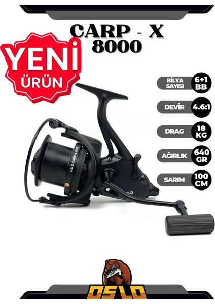 Carp-X 8000 Baitrunner Sazan Olta Makinesi