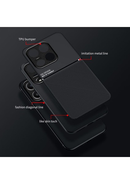 Honor X6B Kılıfı, Şık Moire Gömülü Demir Plaka Halkasız Braketli Telefon Kılıfı-Yeşil (Yurt Dışından) fiyatları