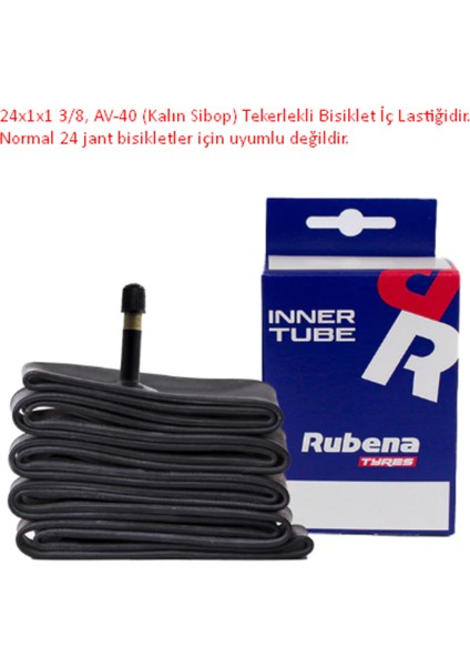 24X1X1 3/8 Av-40 Iç Lastik – Tekerlekli Sandalye Için