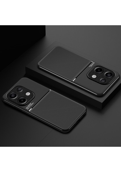 Xiaomi Redmi Note 13 4g Kılıfı, Şık Moire Gömülü Demir Plaka Halkasız Braketli Telefon Kılıfı-Kırmızı (Yurt Dışından) indirimleri