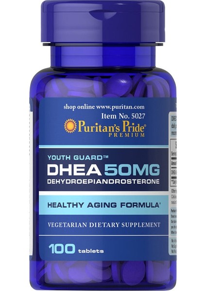 Puritans Pride Dhea 50 Mg 100 Tablet - Usa