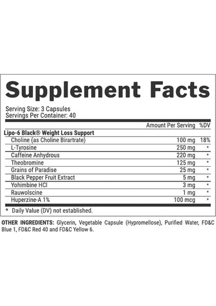 Lıpo 6 Black 120 Capsules fiyatları