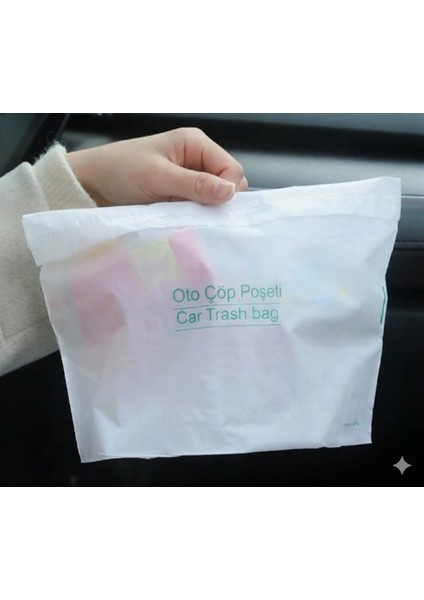 Pratik Su Geçirmez Oto Araba Çöp Poşeti Yapışkanlı 20 Adet (4887) fırsatları