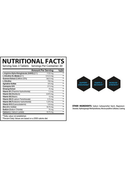 Muscle Ruz Nıtrıx Pump 2.0 (Agmatine Sulfate + Citrulline Malate + Ginseng + Guarana) fiyatları