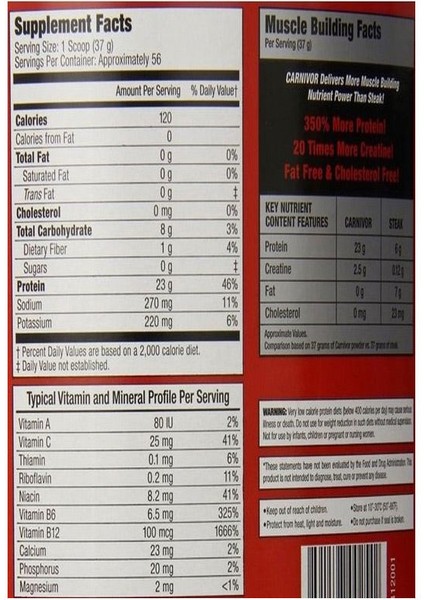 Carnivor Beef Isolate Protein 2088 gr modelleri