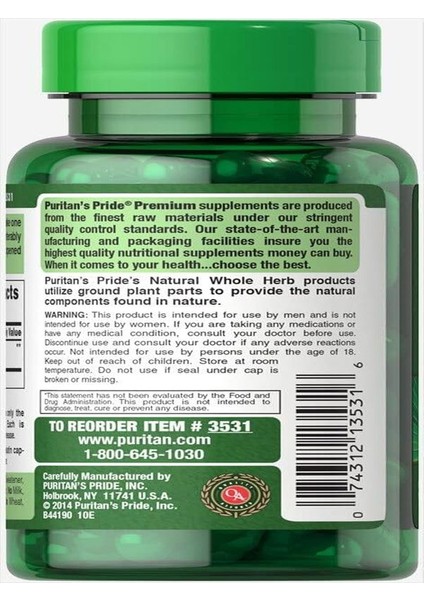 Saw Palmetto 450 Mg 100 Caps fiyatları