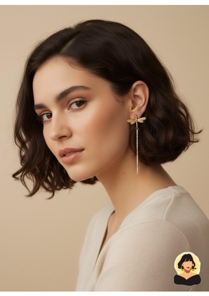 Yusufcuk Figürlü Uzun Zincir Sallantılı Gold Bijuteri Küpe fiyatları