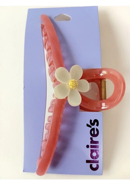 Claire's Çiçekli Mandal Toka (Pembe) fırsatları